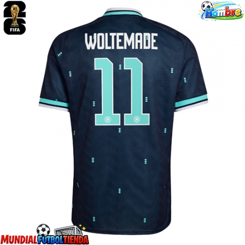 Camiseta Alemania Nick Woltemade #11 Segunda Equipación Replica Mundial 2026 mangas cortas